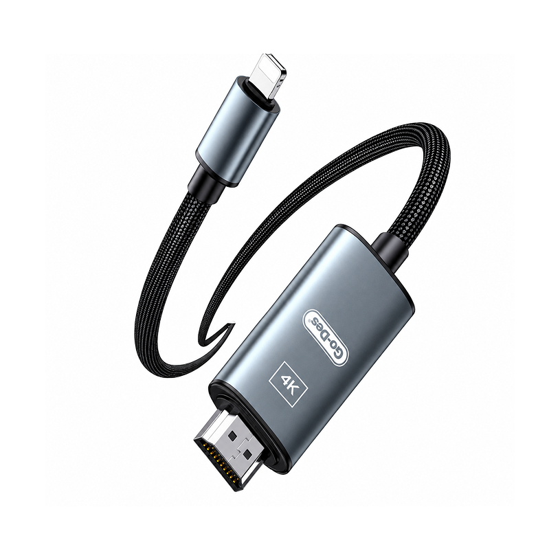 كابل Go-Des GD-HM812 – Lightning إلى HDMI