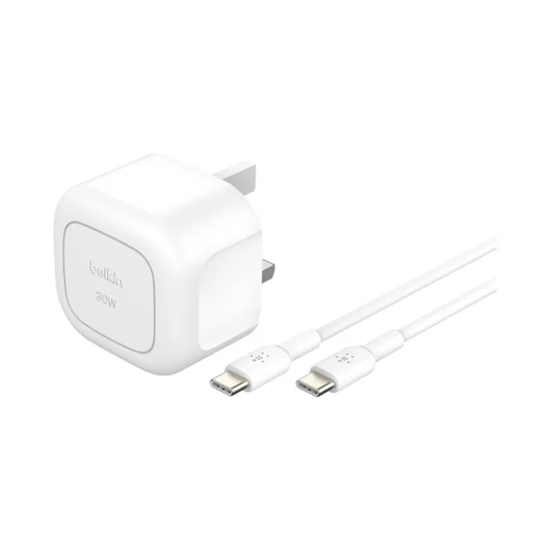 شاحن جداري BELKIN C 30W PPS WH