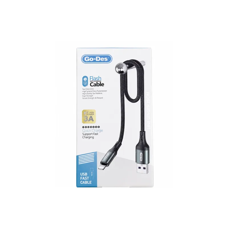 كيبل Go-Des GD-UC574IP Lightning قصير