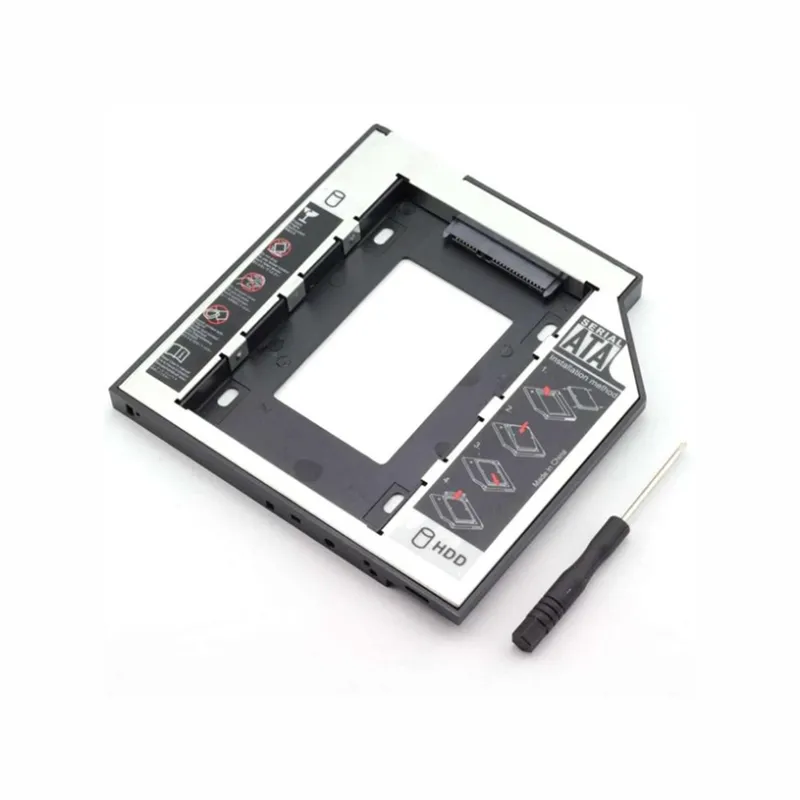 راك هارد Universal SATA 9.5mm لتركيب SSD/HDD بدل قارئ DVD