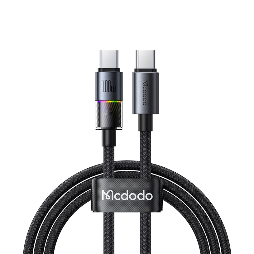 كيبل  Mcdodo Type C - Type C 100W RGB